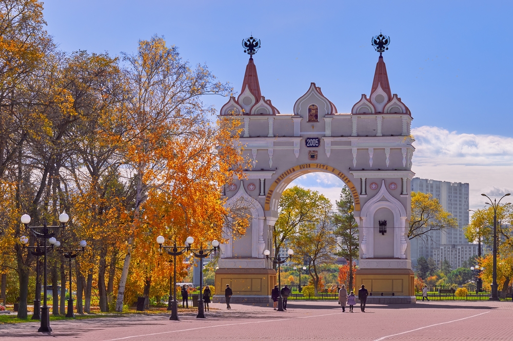 Триумфальная арка в Благовещенске