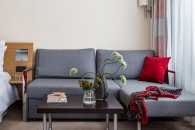 Family Room with a double bed and a sofa: Photo 7