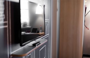 Премиальный номер - c двуспальной кроватью: Фотография 10