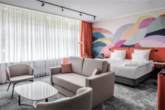 Семейный Люкс СПА, с 2 санузлами - с 2 двуспальными кроватями: Фотография 1