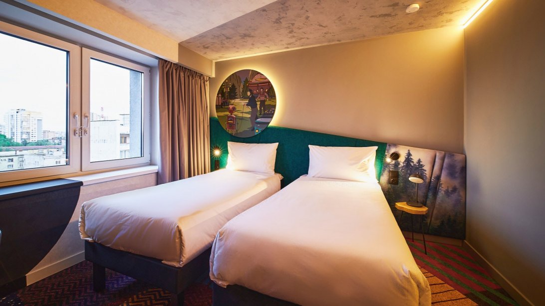 Standard room for people with limited mobility - with 2 single beds