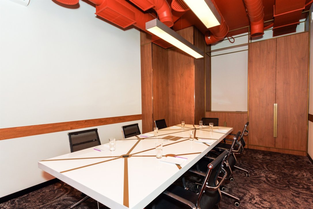 Red meeting room